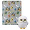Warner Bros. Harry Potter Hedwig Magic Silk Touch Throw Blanket with Plush Hugger 40×50 Inches